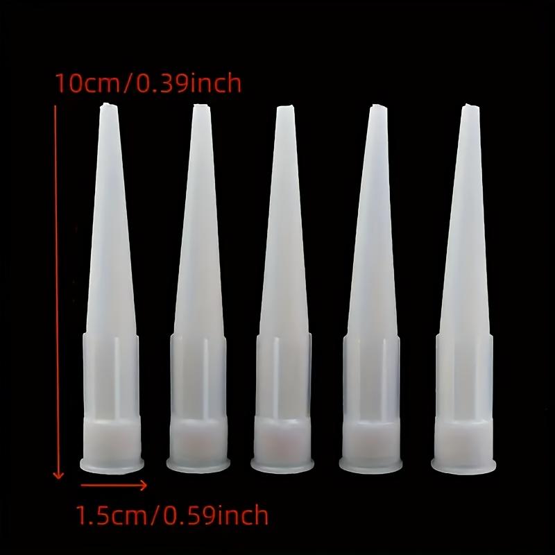 30-Piece Silicone Sealing Nozzles - Durable Spiral Heads for Glass Glue Guns, Easy-to-Use & Efficient Adhesive Application
