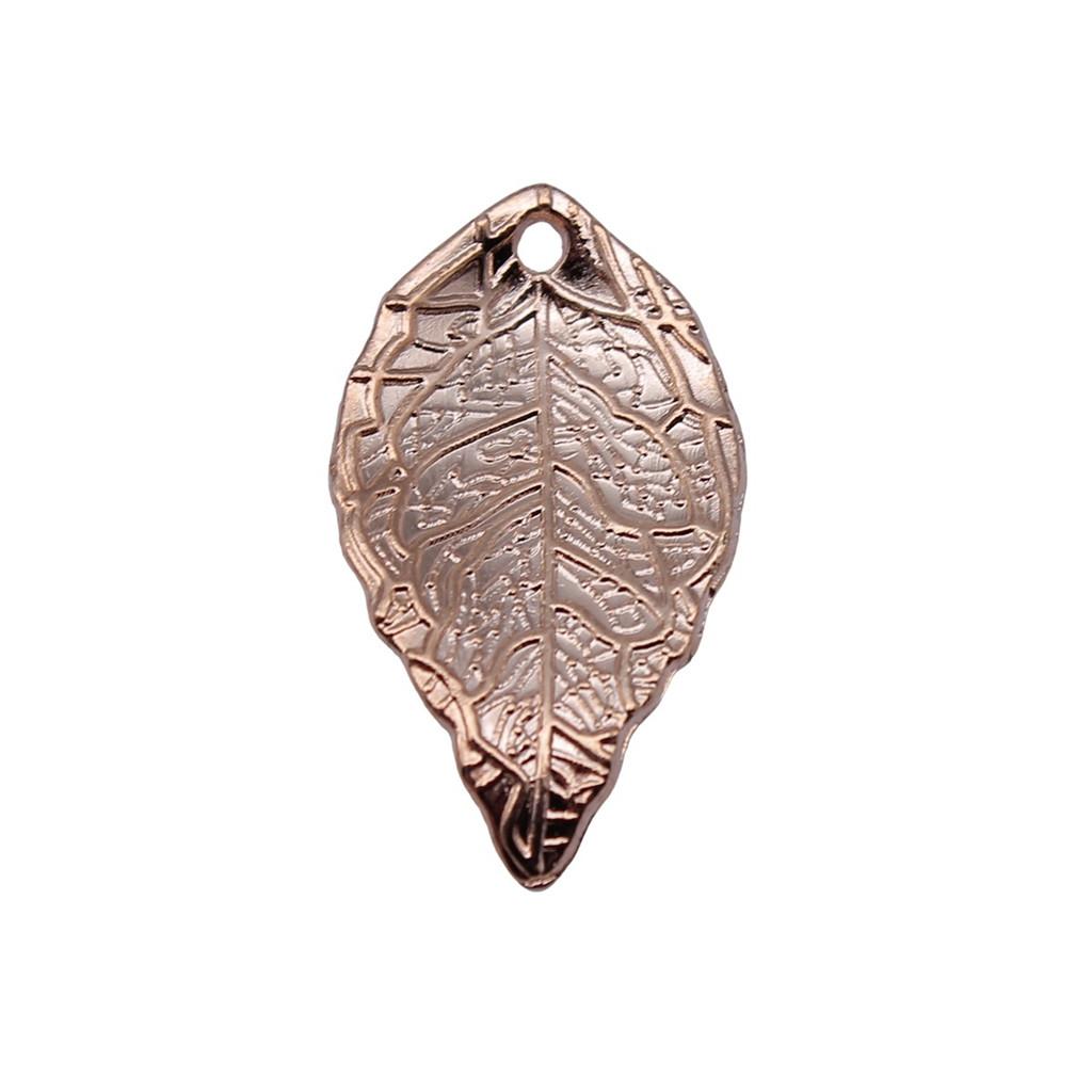 Filigree Leaf Charms Antique Alloy Pendants For Nature Inspired Jewelry
