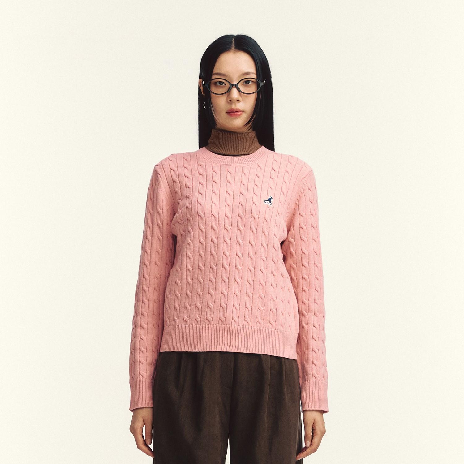 Kangol Women S Classic Logo Sweater 1890 Pink Pink/S
