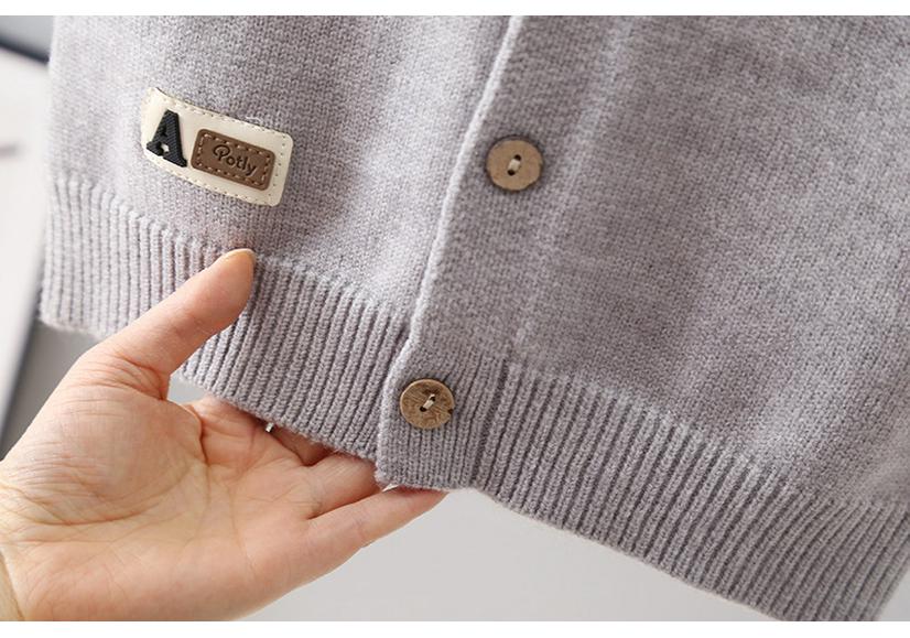 Stylish Children's Knit Sleeveless Cardigan Vest for Spring & Autumn