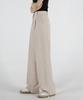 Eum Women'S Triple-Height Fitted Wide Straight Back Elastic Waist Slacks 5 Colors (C Type)