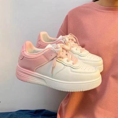 Casual Vulcanized Shoes 2024 Spring and Autumn New Versatile Breathable Board Shoes Thick Sole Anti Slip Sports Women's Shoes
