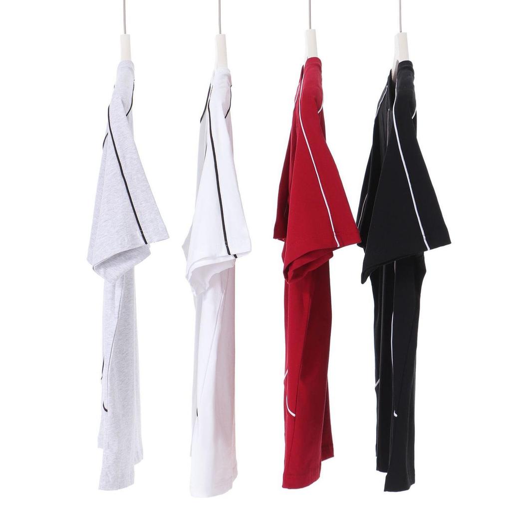 Summer Raglan Color Block Short Sleeve T-Shirt, Trendy American High Street Brand, 250g Pure Cotton, Loose Casual Fit