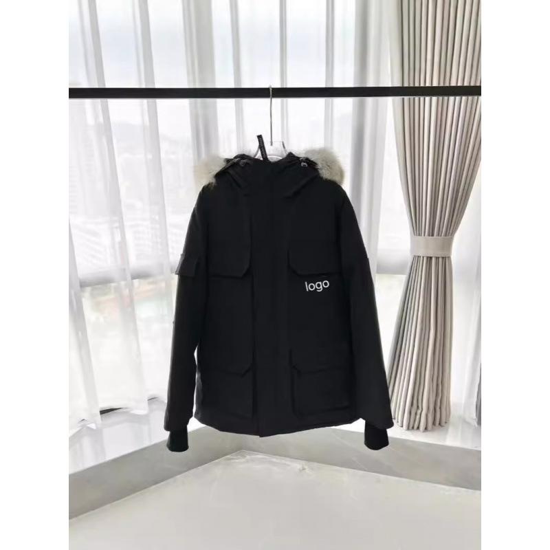 Goose down jacket Canadian men's and women's expedition down jacket thickened couple's clothing Parker