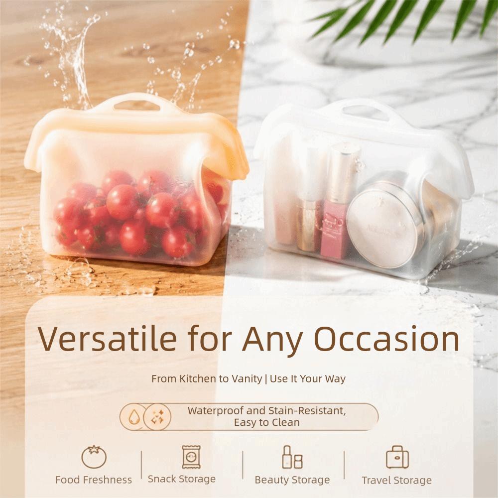 Leak Proof Fresh Keeping Pouch Self-Standing Reusable Freezer Bag Refrigeration