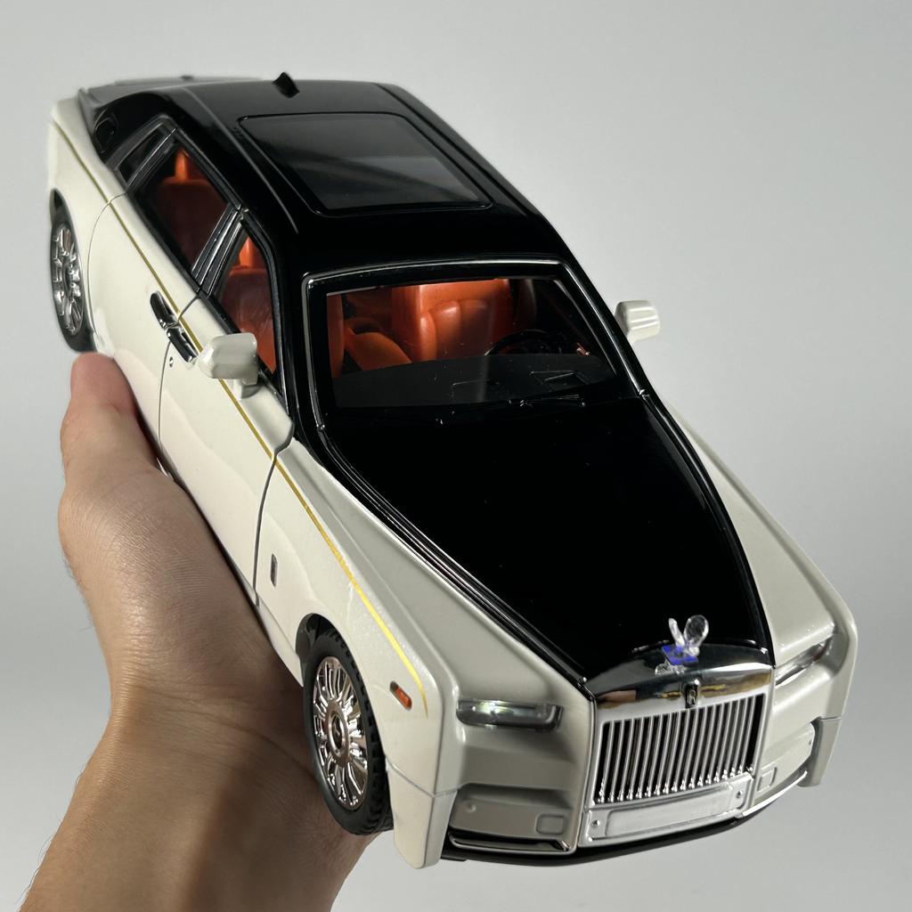 1:18 Modelli di Auto in Lega Rolls Royce Phantom Limousine Metallo Diecast Decorazione per la Casa Ornamento da Scrivania Alta Simulazione Regali