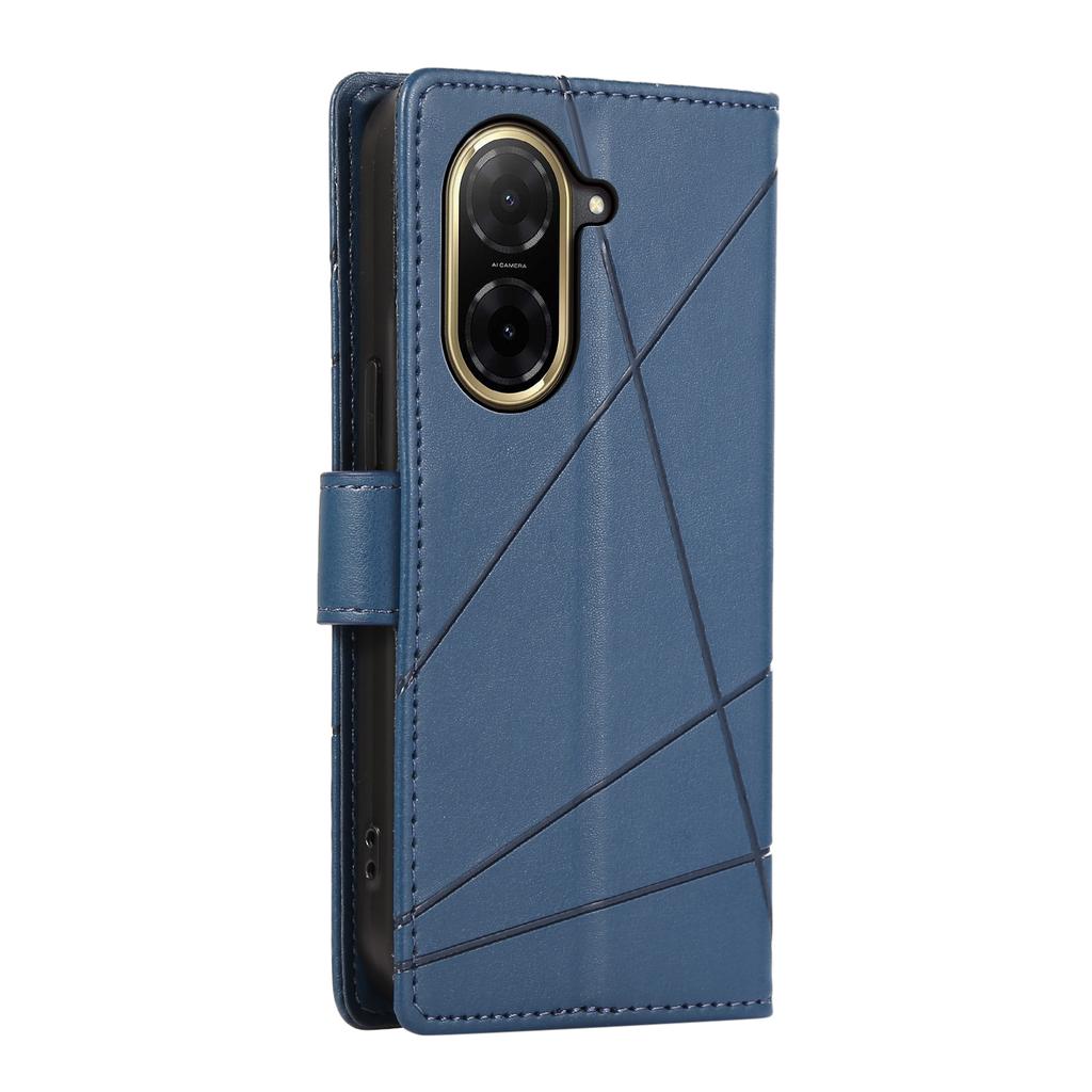 DF-06 Pro Xiaomi Redmi A5 4G (171,7 mm)/Pouzdro na telefon Poco C71 4G Kožený kryt peněženky s linkovým potiskem