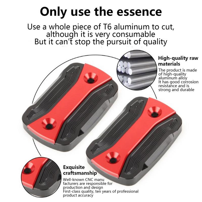 Motorcycle Brake Oil Bottle Cover Replacement Aluminum Alloy Tank Protector Tank Protector Motorcycle Brake Fluid Pump Oil Guard