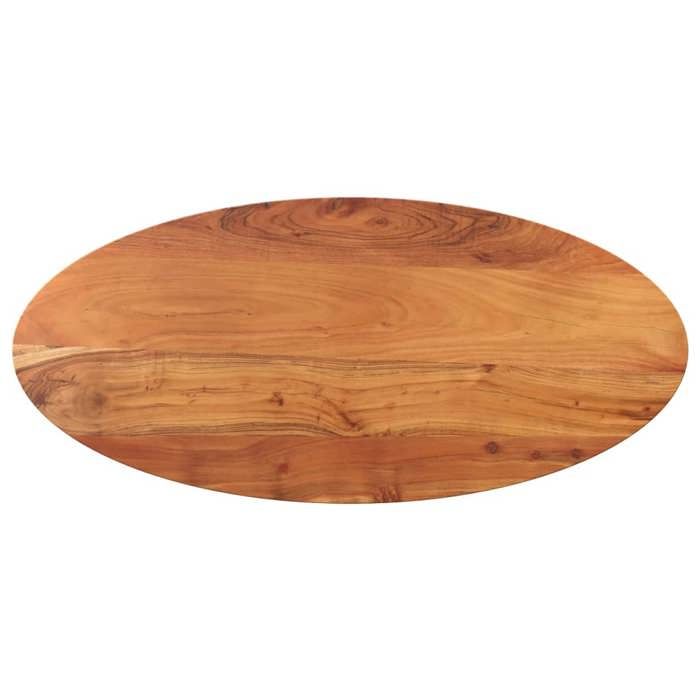 VidaXL Table Top, Replacement Table Top, Replacement Dining Room Table Top, 90x40x3.8 Cm Oval Solid Wood 370809