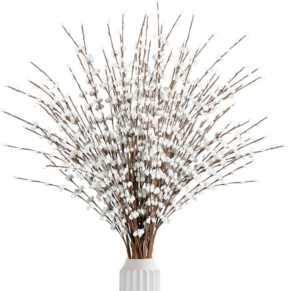 

Artificial Flowers Jasmine Wedding Bridal New Year Festival Home Room Vase Garden Accessory Indoor Outdoor Diy Pretty Decoration 4pc белый