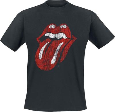 Rolling Stones Męska Klasyczna Koszulka z Językiem