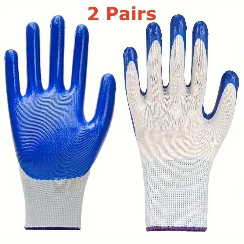 20PCS Nitrile Coated Safety Work Gloves Breathable Non-slip Gardening Gloves for Construction Garden Yard Industrial Labor Glove