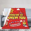 I Knew It I Knew You Western Bestie Style Blanket TS5 Plush Novelty Warm Throw Blanket for Bed Sofa Spring/Autumn,