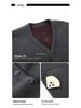 Men's Fleece-Lined Warm Winter Cardigan Jacket for Middle-Aged & Elderly