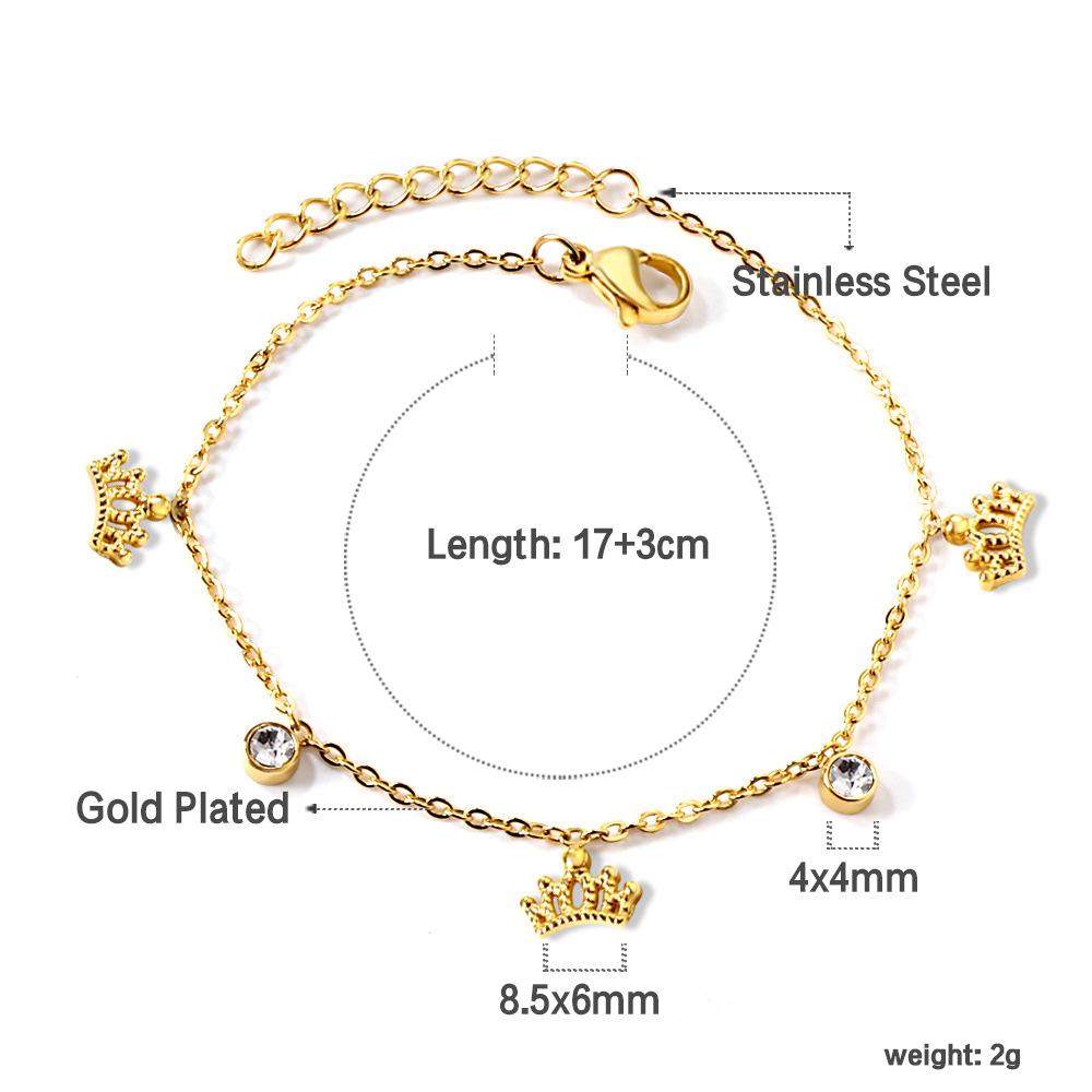 Bracelet Cute Sweet Butterfly Dragonfly Pendant with White Diamond Bracelet Stainless Steel Jewelry