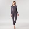Women's Class A Fleece-Lined Thermal Cashmere Underwear Set - Antibacterial Autumn/Winter Top and Pants.