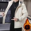 Outdoor Jacket Men's Velvet Thickened Winter Middle-aged Warm Cotton Clothes Winter Jacket