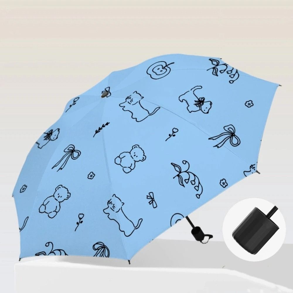 UV Protection Dual-Use Umbrella Automatic Folding Umbrella Lightweight Travel Rain Umbrella  Beach