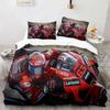 Druk 3D Marc Marquez 93 Pościel Zestaw Poszewka na Kołdrę Rozmiar Królewski Królowej Chłopcy Dorośli Pościel Kołdra Poszewka na Poduszkę
