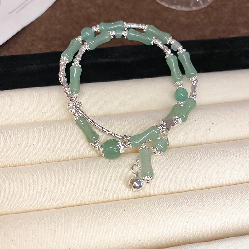 Gravel Simple Flower Crystal Square Bracelet Korean High-end Bracelet Niche Versatile Jewelry Women