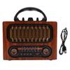 Retro Bluetooth Speaker Radio Rechargeable Vintage AM FM SW Radio with Telescopic Antenna for Home Car
