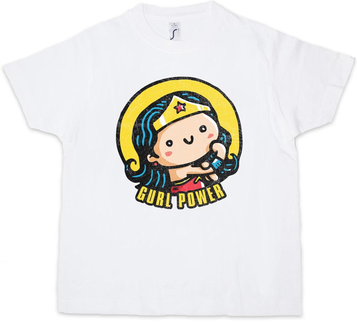 Gurl Power II Kids Boys kids boys T-Shirt Wonder Fun Look Girl Woman Hero Feminism 100
