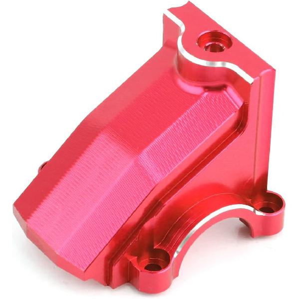 Alloy Front/Rear Differential Cover Gearbox Cover Differential Housing 7780 for X-MAXX 8S 77086-4 XRT 8S 78086-4 Upgrade Parts (Red)