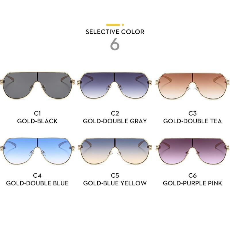 Women's Sunglasses, Metal Large-frame Aviator Sunglasses, Men's and Women's Fashion Sunglasses.