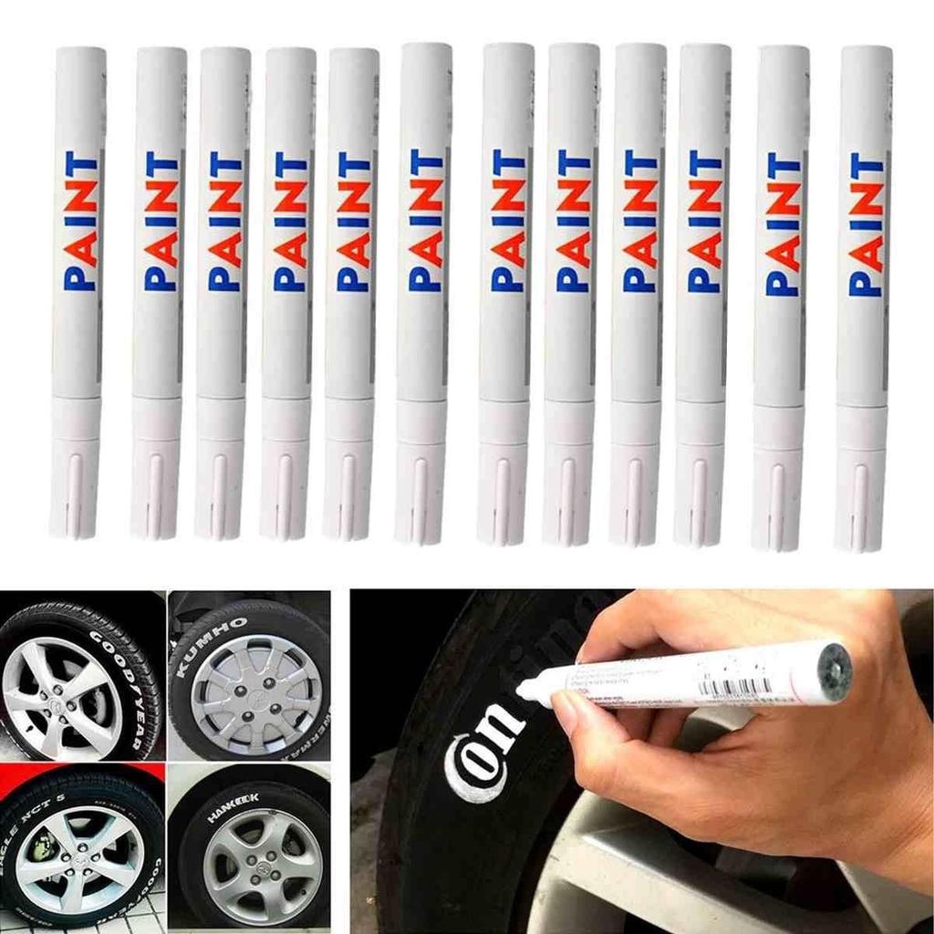 Buy 1pcs New White Waterproof Permanent Car Tyre Tire Tread Rubber