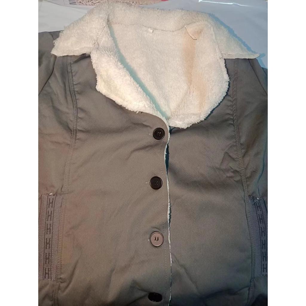 9 Farben Plus Size Damen Langarm-Revers-Fleece-warmer Baumwollmantel