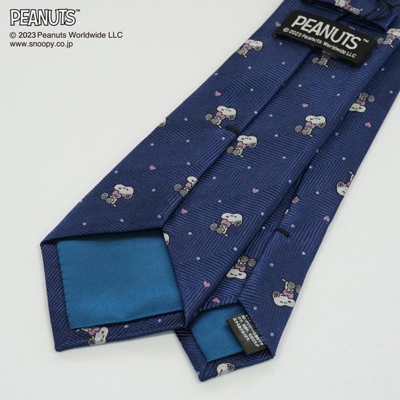 Tie Snoopy Necktie PN916146 Blue SNOOPY Business Brand Necktie Character Present [Peanuts]