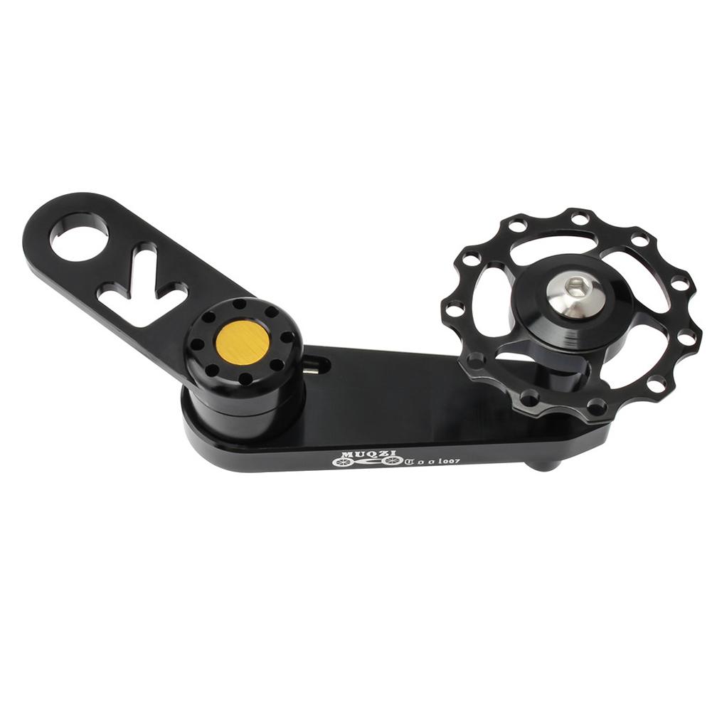 Einspur-Fahrradkettenspanner Aluminiumlegierung Fahrrad Schaltwerk Kettenstabilisator für Faltrad
