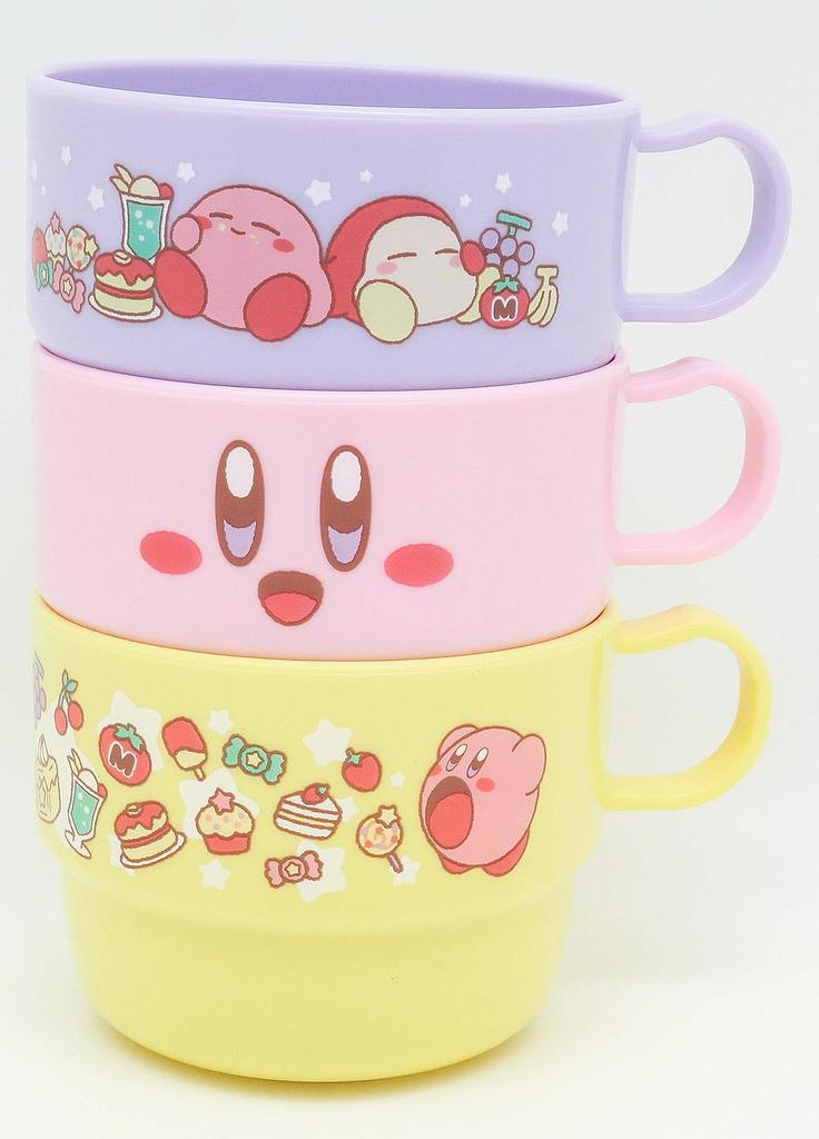 OSK Kirby Plastic Made in Dishwasher and Microwave with Stylish and Suitable for and Students Cup, 230ml, Japan, Safe, Handle, Cute, Antibacterial,