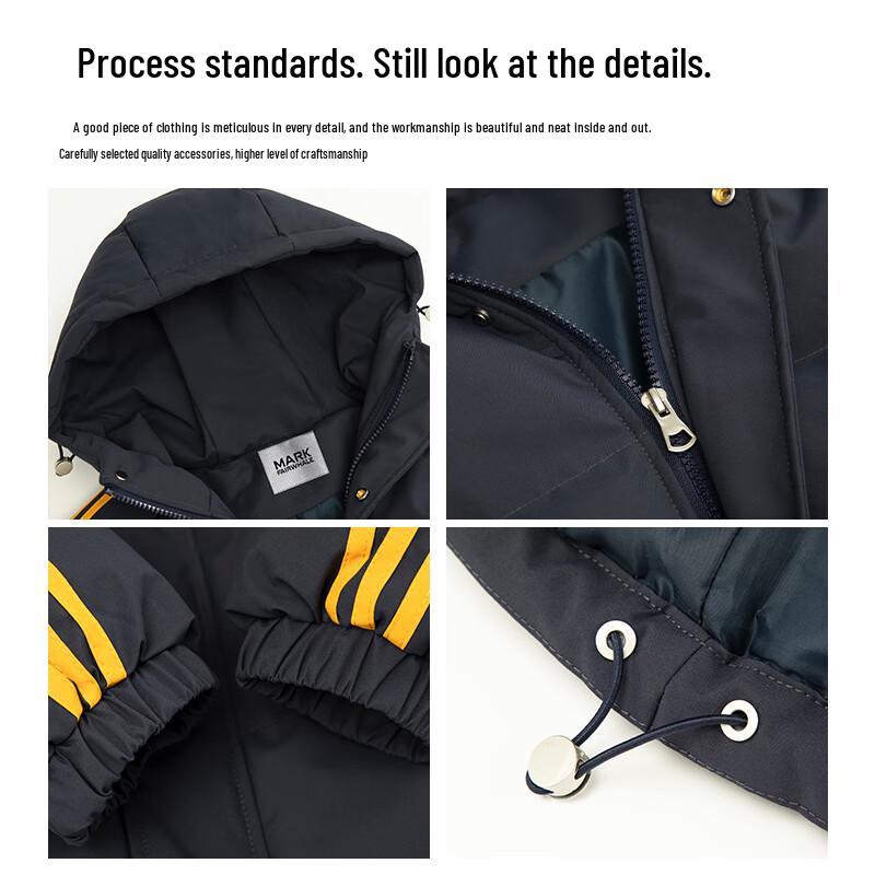 Mark Fairwhale Herren Steppjacke mit Kapuze