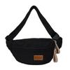 New Style Women's Crossbody Chest & Waist Bag with 3 Pockets and Logo Print - Large Capacity for Sports and Running