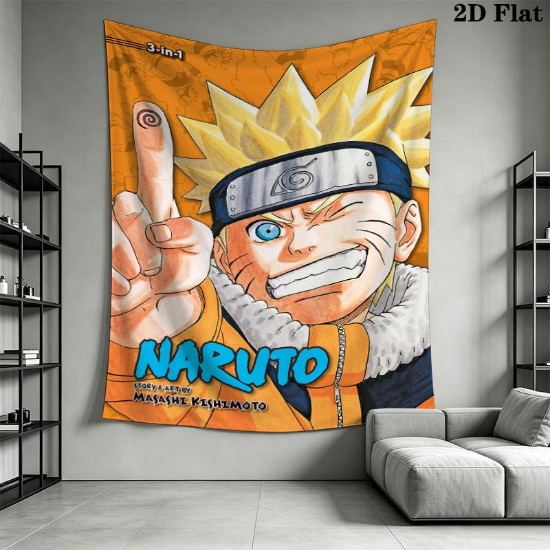 Naruto Wall Tapestry Aesthetic Wall Hanging Printed Fabric Blanket Decorative Tapestries for Bedroom Living Room Home Decor