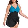 New Arrivals: Western-Style Plus-Size Swimwear — Women's One-Piece Swimsuit (Bikini Style) with Body-Flattering, Slimming Coverage
