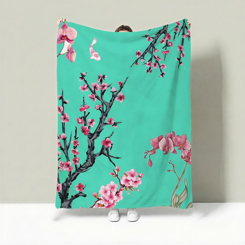 Beverage A-Arizona Iced Tea Throw Lightweight 240g Flannel Blanket Soft Skin-friendly for Summer Cooling 75X95CM