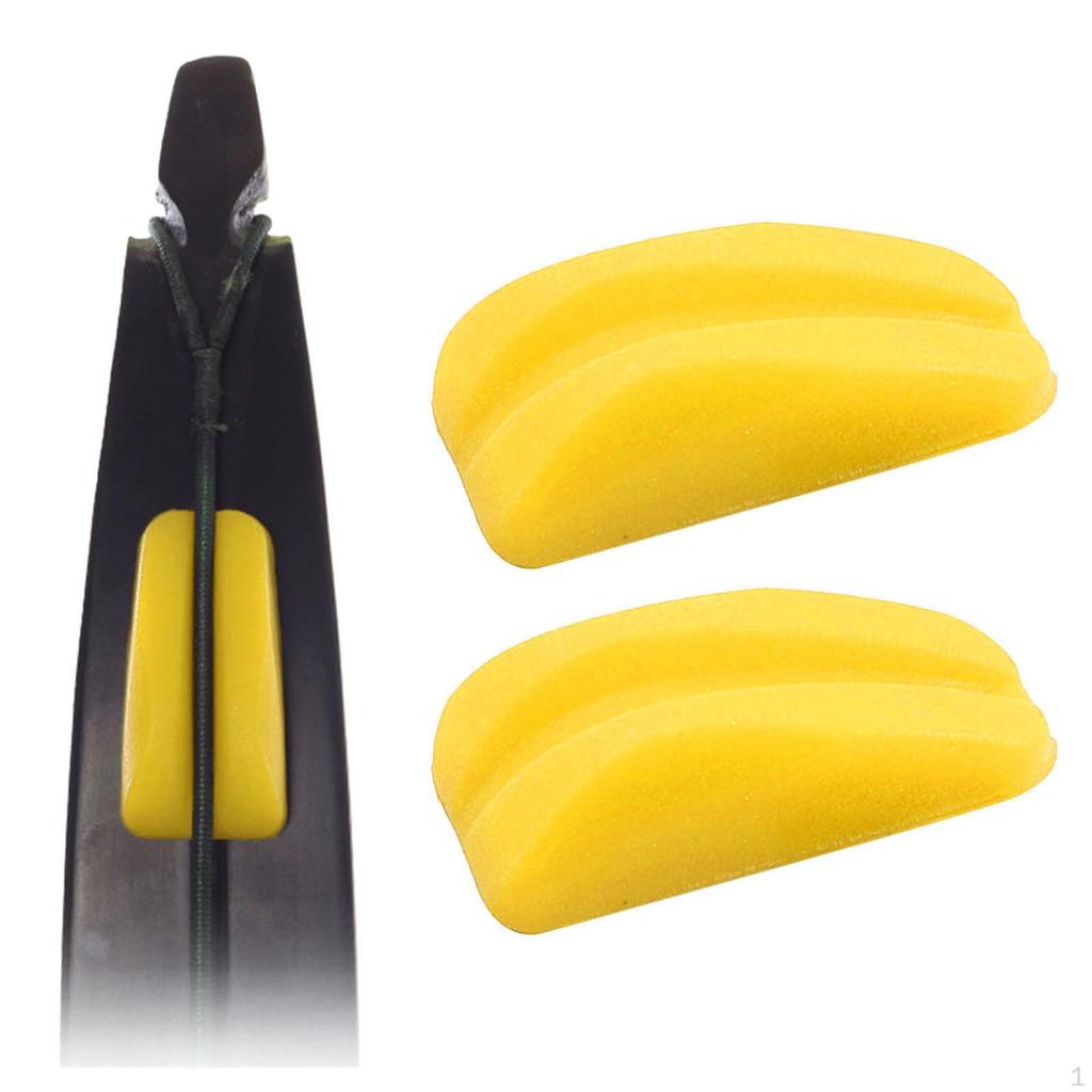 2 X Rubber String Recurve Bow Stabilizer Shock Absorber Bowstring for Hunting