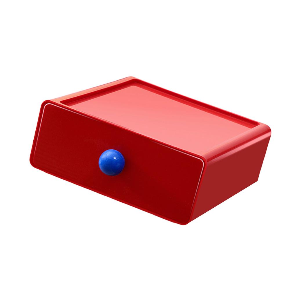 Elegant Plastic Drawer Box Stackable Dustproof Desktop Organizer Large Capacity Stationery Storage Rack for Students