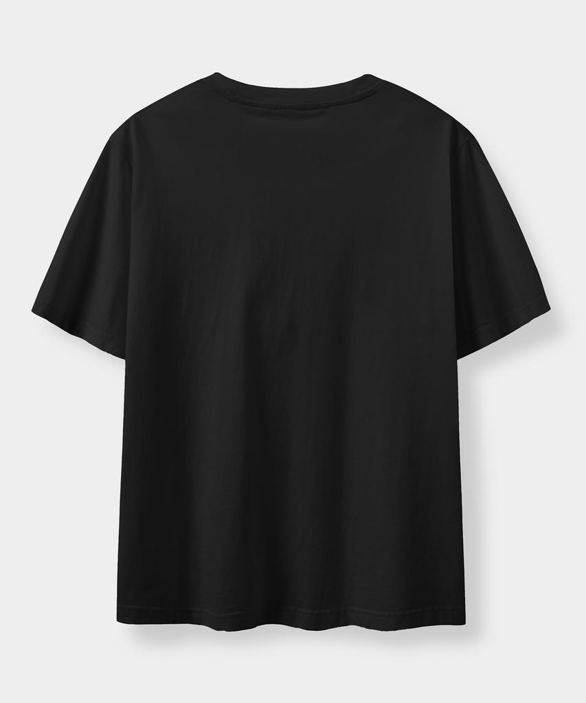 Yujen Antique Small Logo Short Sleeve T-Shirt_Black