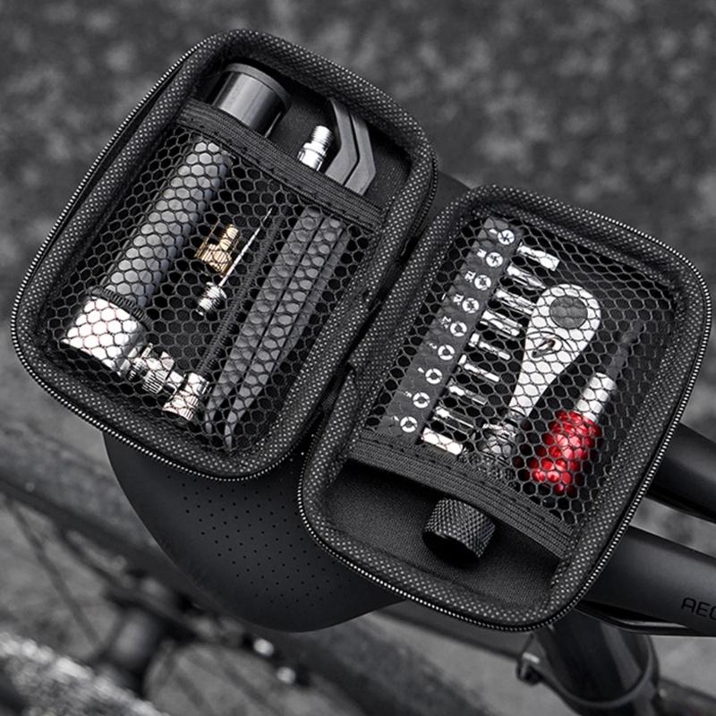Portable Bike Service Kit with Driver Handle Ratchet Wrench, Tire Aids and Mixed Driver for Daily Travel Maintenance Task Support