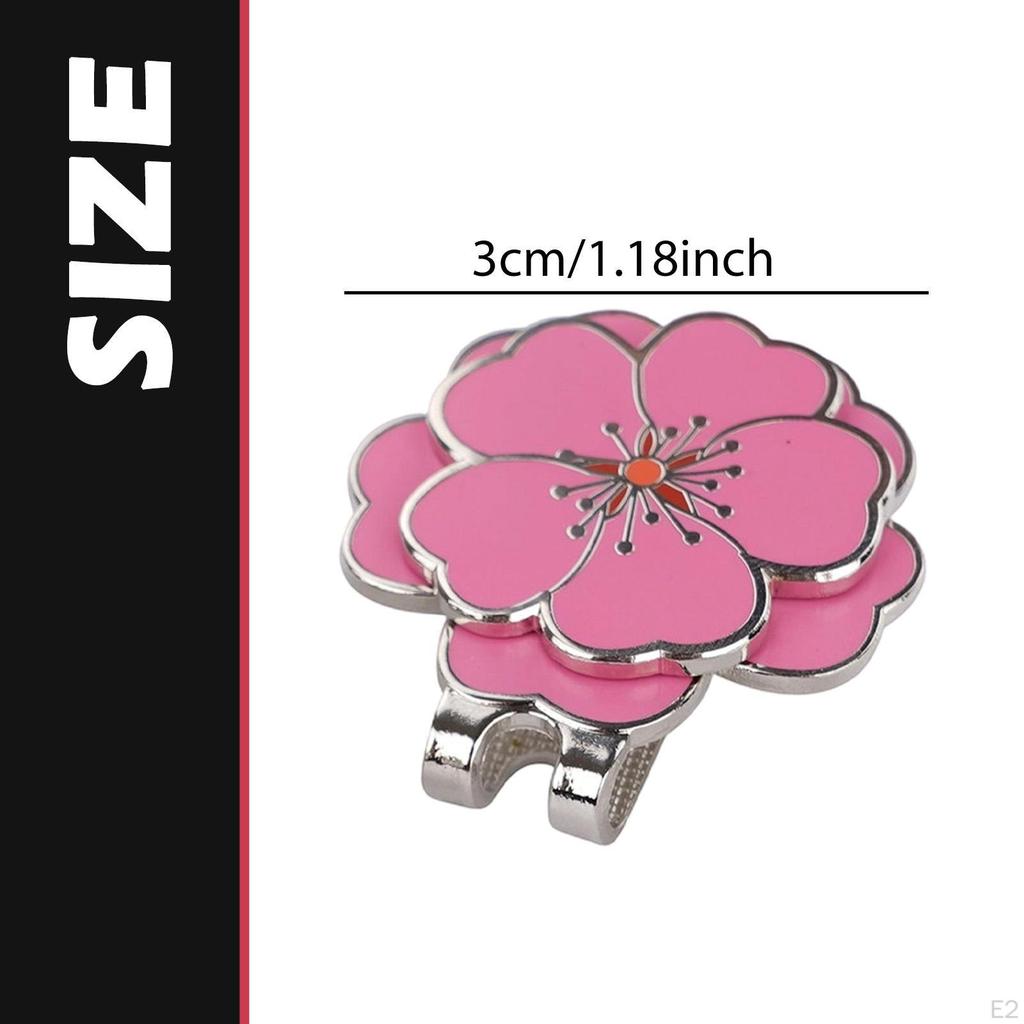 Decorative Golf Ball Marker with Hat Clip, Portable Pocket Accessory, Multifunctional And
