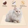 Tapete Autoaquecedor para Gato Almofada Térmica de Pelúcia para Cão com Fundo Antiderrapante Almofada Aquecedora para Animais de Estimação Não Elétrica com Capa Removível Lavável para Uso Interno Externo
