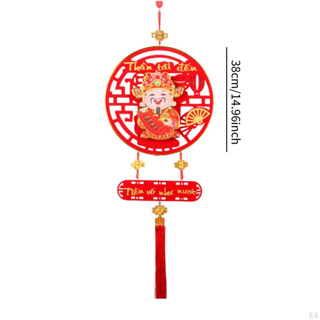 Shaking Head God of Wealth Pendant Cai Shen Hanging Ornament Front Door Year Decoration