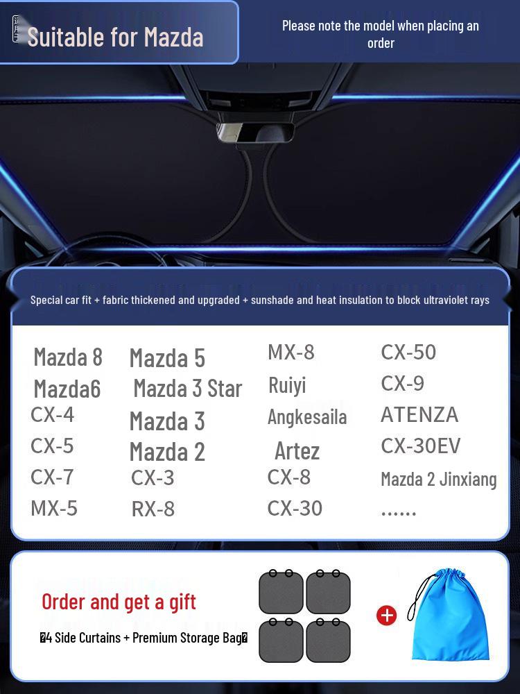 Car Windshield Sunshade Cover - Heat Insulation and Cooling Protection for Interior