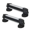 Ski & Snowboard Roof Rack, Carry up to 4 Pairs of Skis or 2 Snowboards, 2 PCS Aluminum Universal Car Roof Rack Top Holder with Lock & Rubber Padding,