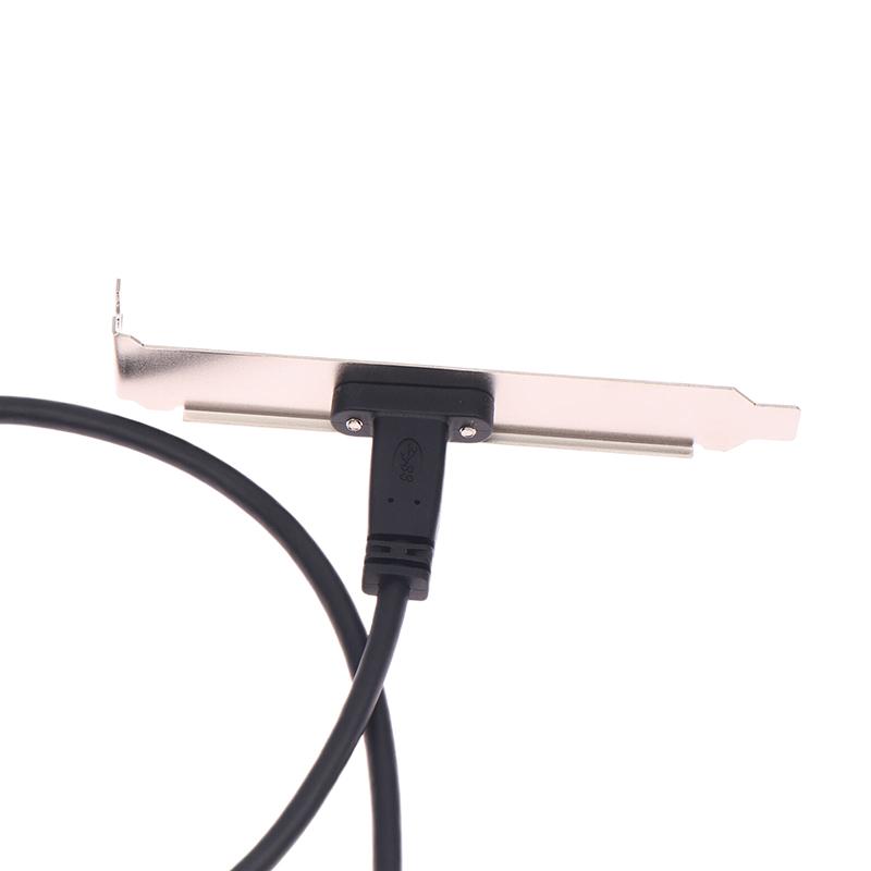 50Cm Usb 3.2 Front Panel Header Type-E To Usb-C Type C Female Connector Extension Wire Cable Type-E Baffle Cable
