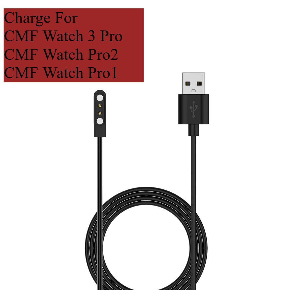 Charging Cable Cradle Charger for CMF Watch Pro 3 2 1 Smart Watch USB Data Replacement 120cm Charge Dock Base Cord Adapter
