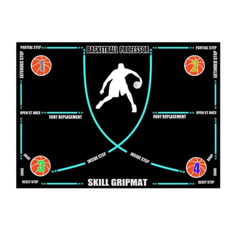 Basketball Footstep Training Mat Nonslip Dribble Silents Sports Auxiliary Props Basketball Dribble Control Training Mat